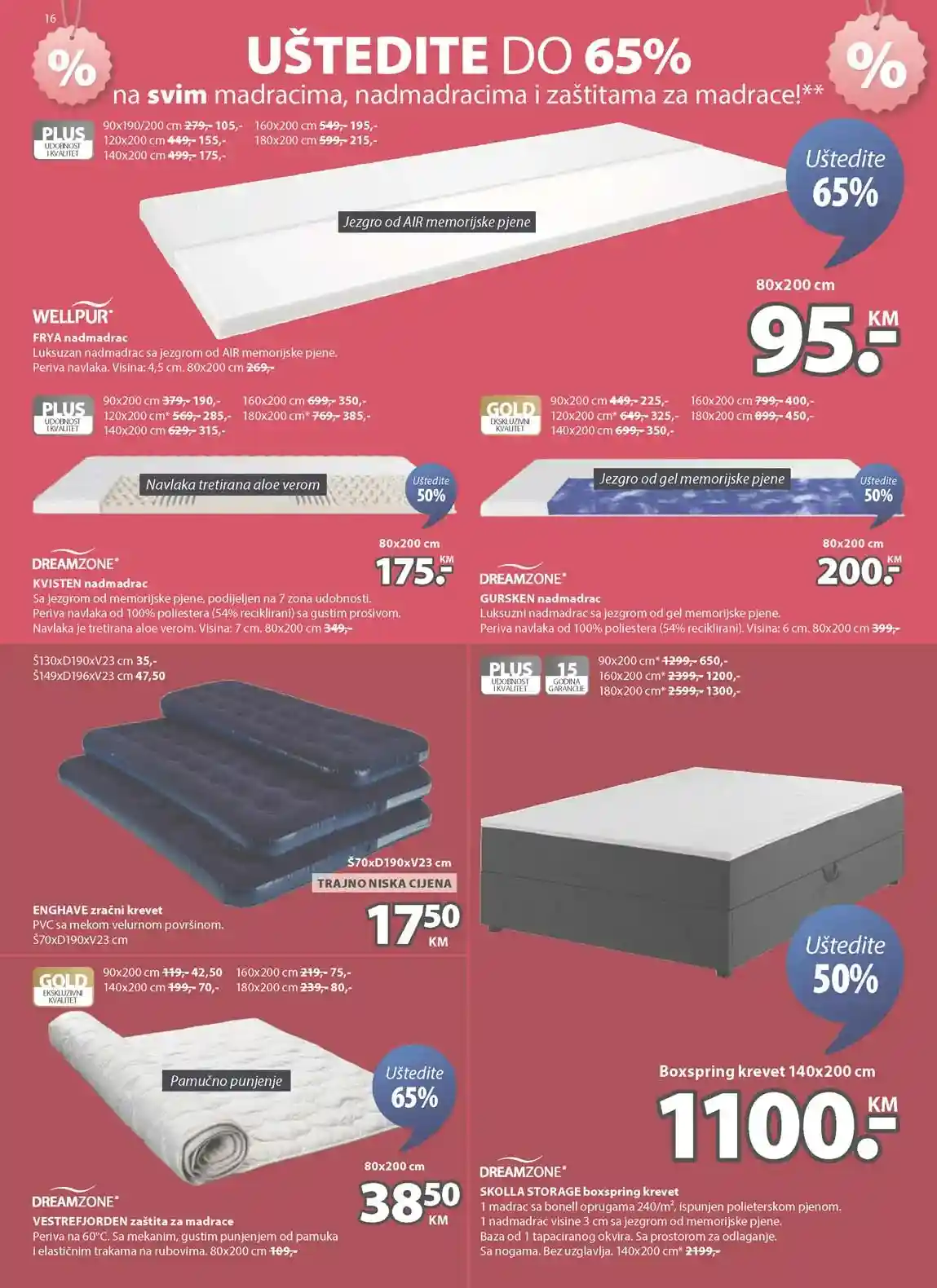 Jysk akcija Sniženja Jysk kataloška akcija