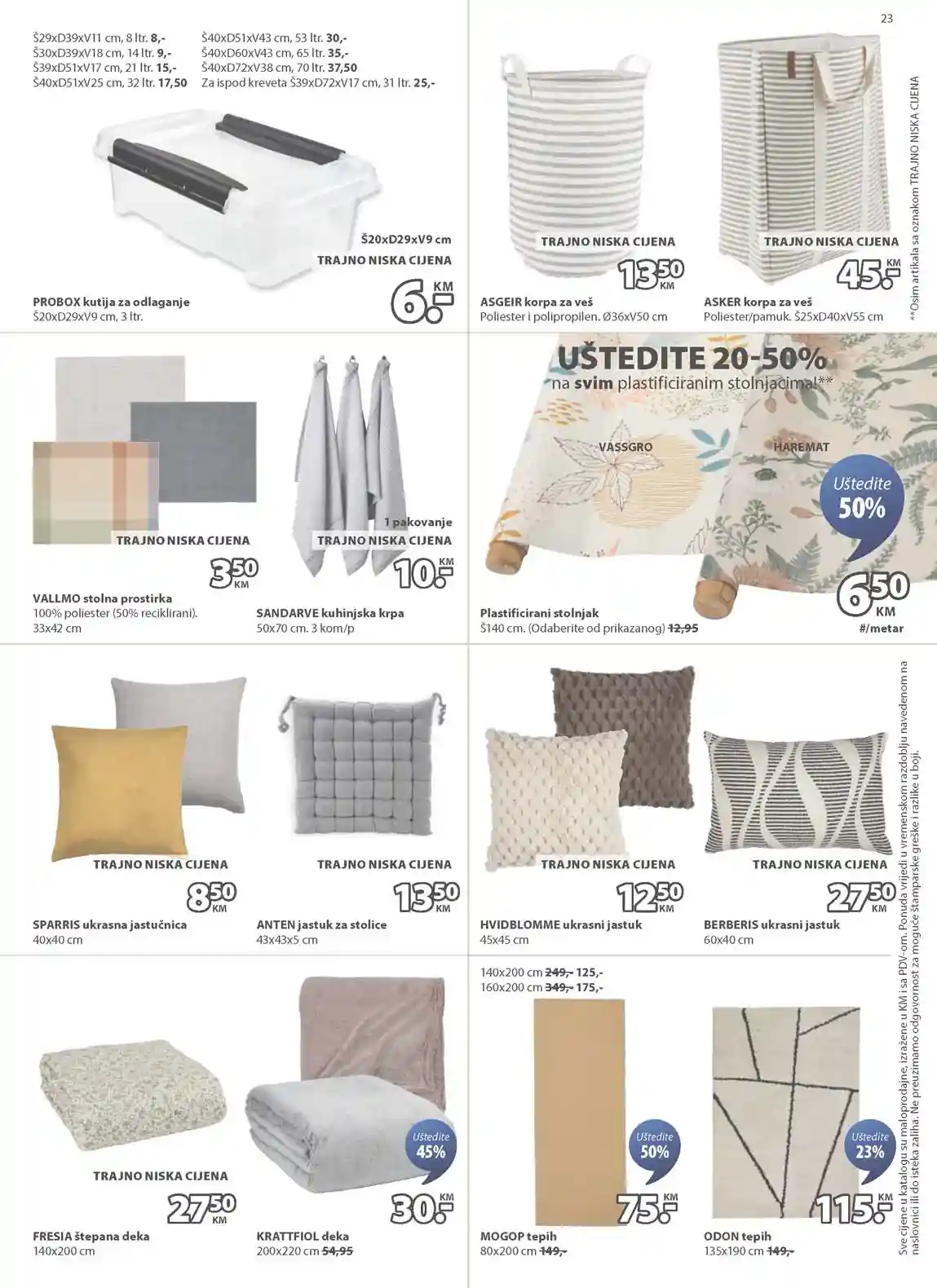 Jysk akcija Sniženja Jysk kataloška akcija