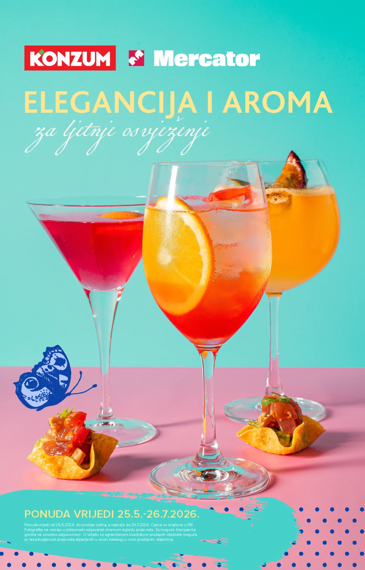 Konzum i Mercator katalog Elegancija i aroma za ljetnje osvježenje do 26.07.2026