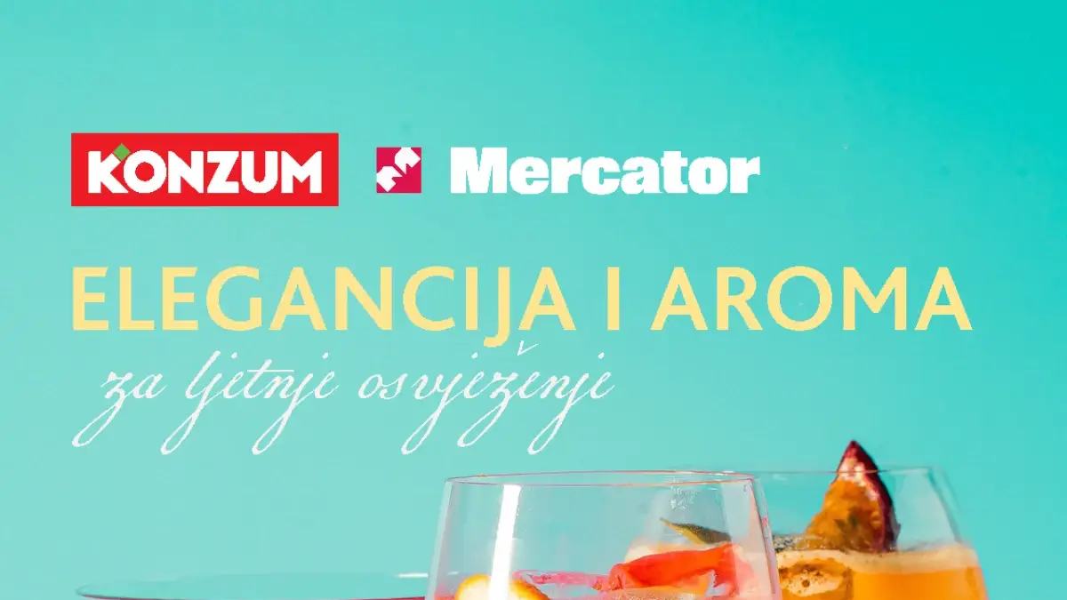 Konzum i Mercator katalog Elegancija i aroma za ljetnje osvježenje do 26.07.2026