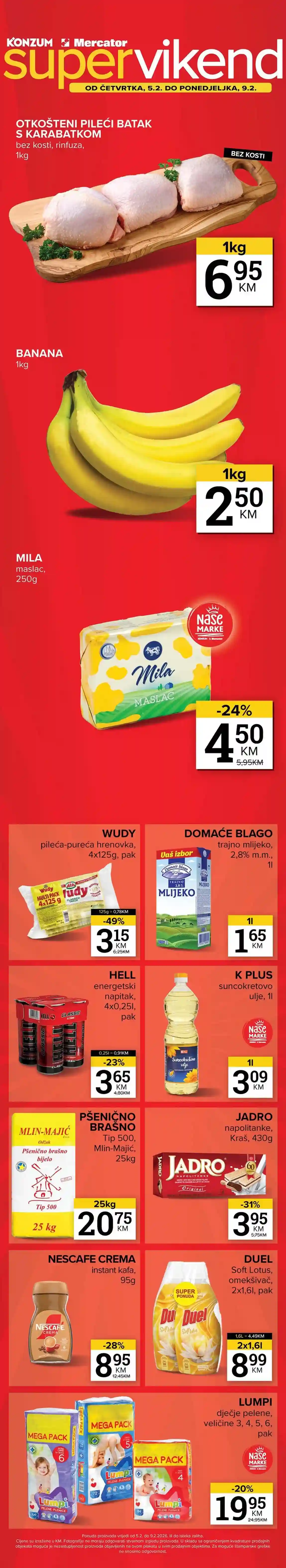 super akcija Konzum i Mercator