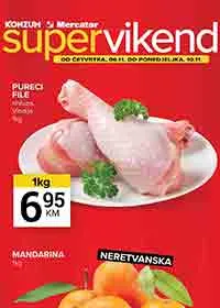 Konzum i Mercator vikend akcija – sniženja do 10. novembra 2025.