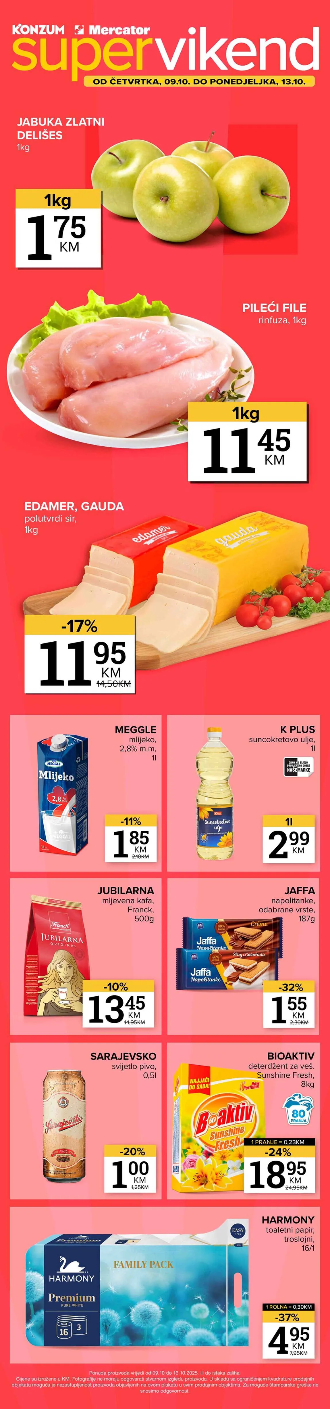super akcija Konzum i Mercator