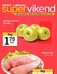 Konzum i Mercator vikend akcija – super sniženja