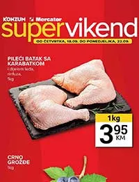 Konzum i Mercator vikend akcija – super sniženja