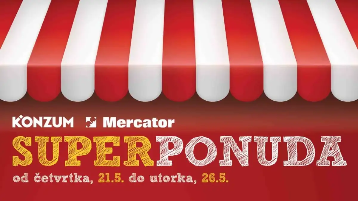 Konzum i Mercator SUPER PONUDA – pileći batak 3,95 KM, banana 2,25 KM, Milka 5,95 KM i Coca Cola 2,65 KM