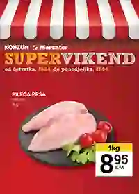 Konzum i Mercator vikend akcija sniženja do 37% jeftinije do 27. aprila 2026