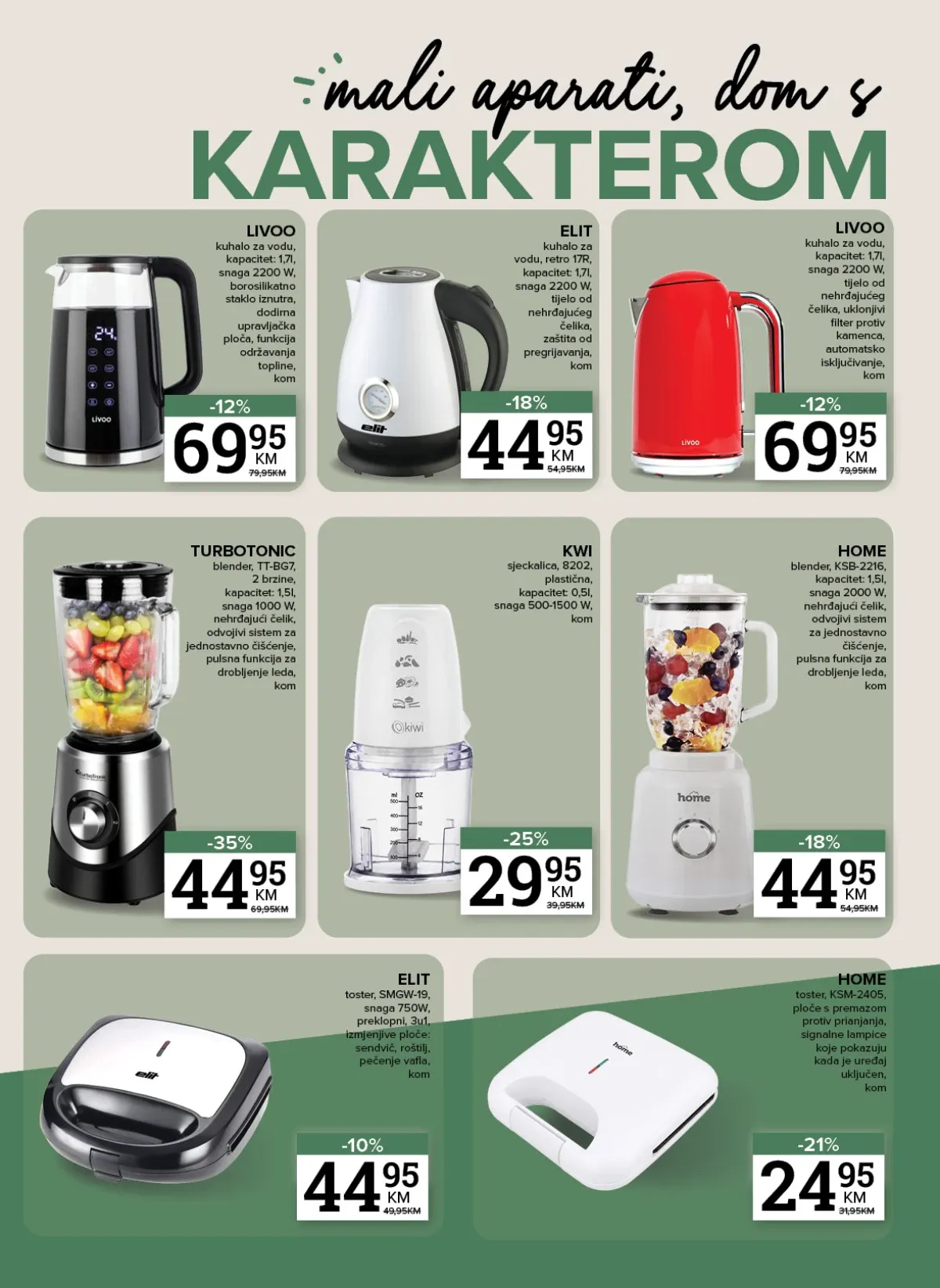 Konzum i Mercator katalog – kuhala, blenderi, sjeckalice i tosteri po akcijskim cijenama