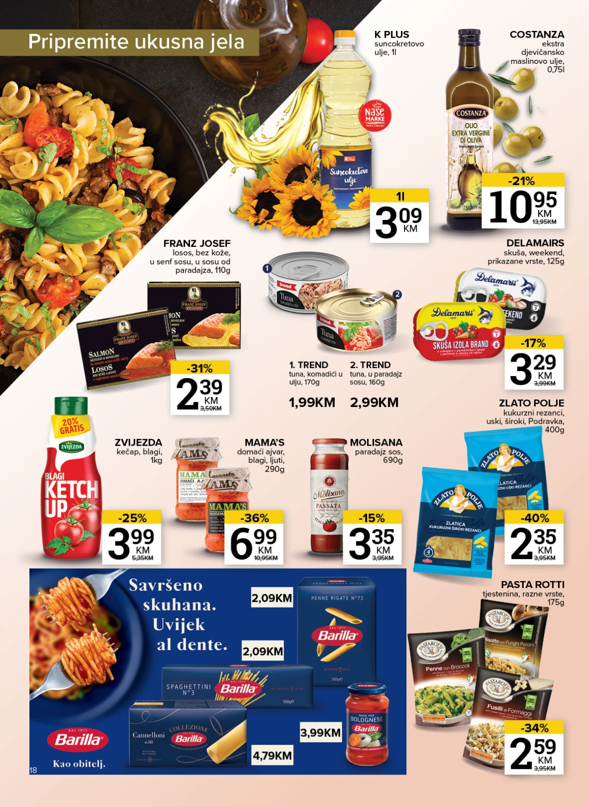 Konzum i Mercator proizvodi za domaćinstvo i higijenu na akciji