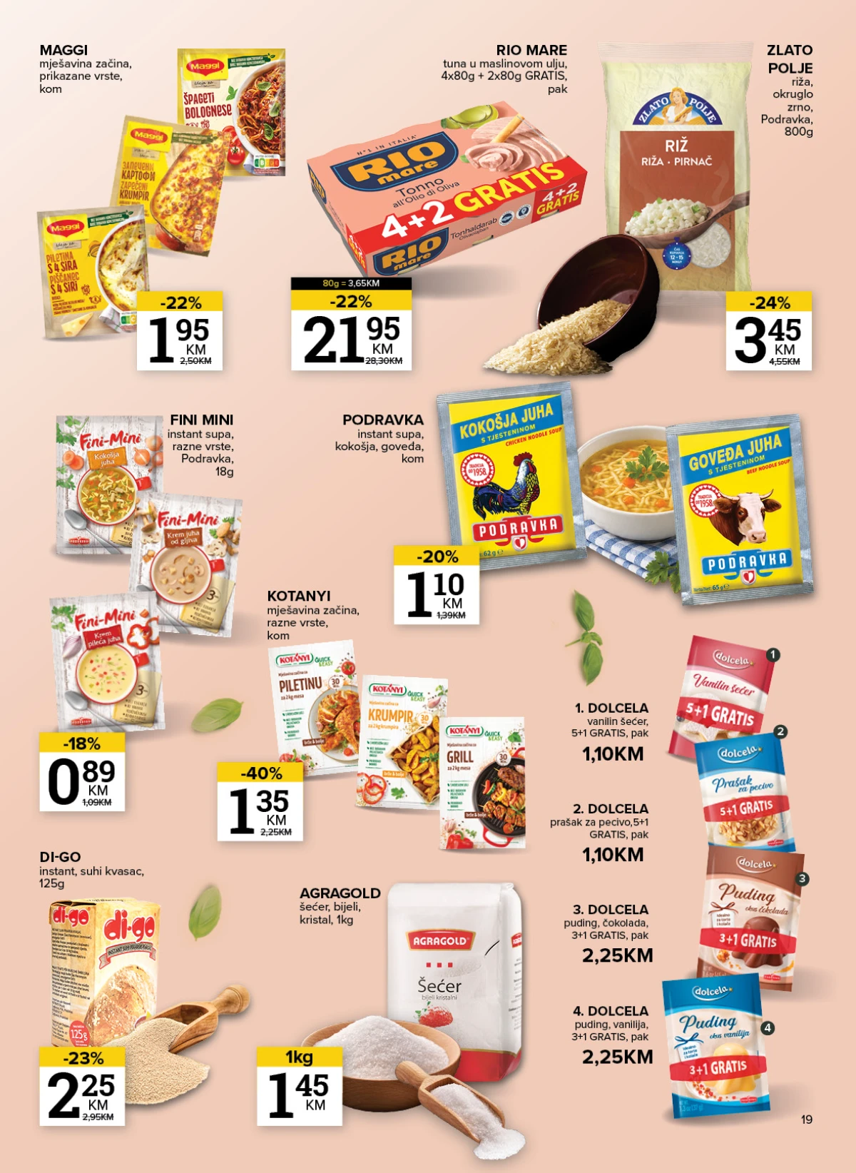 Konzum i Mercator deterdženti i kućna hemija na akciji