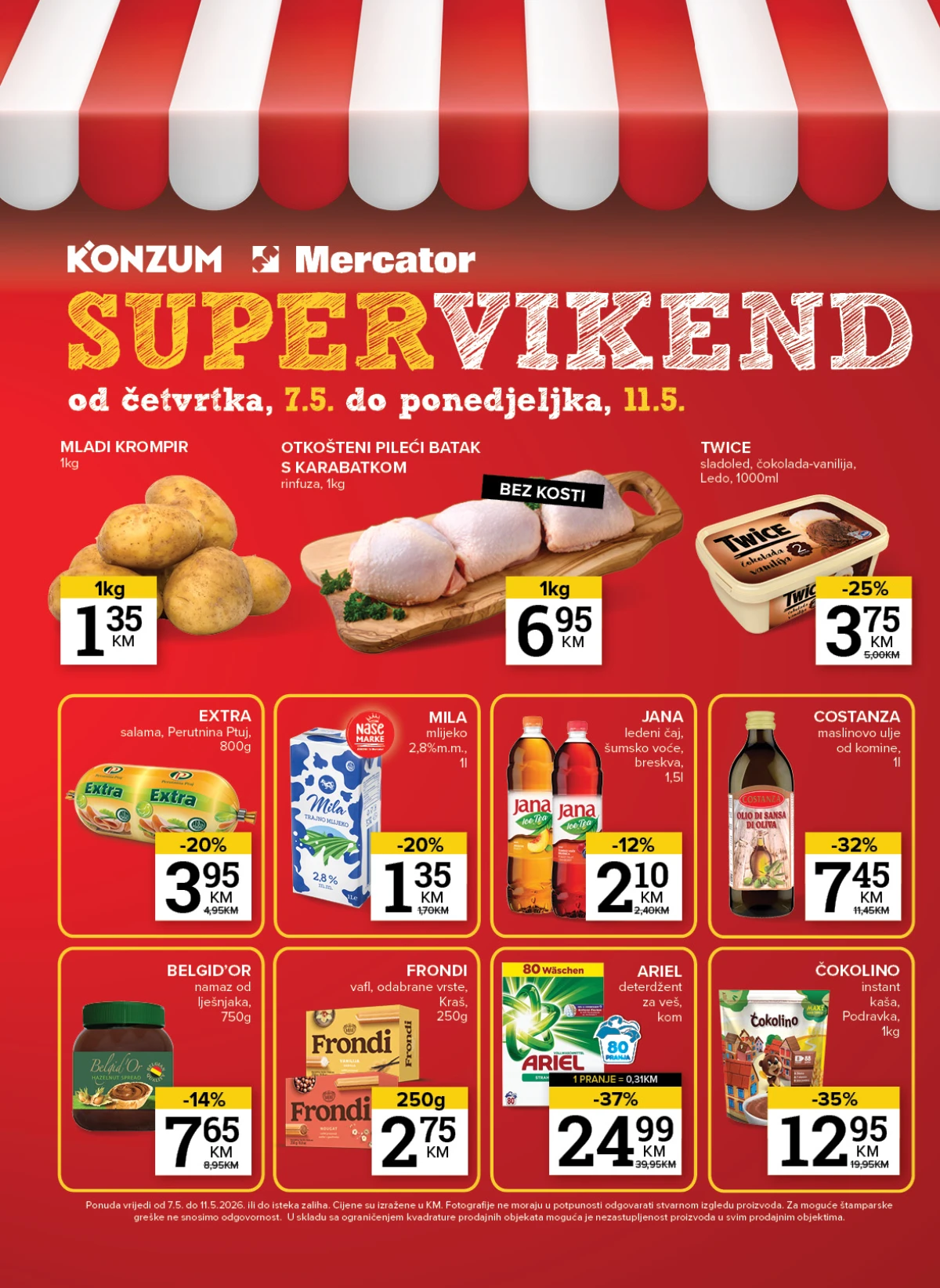 Konzum i Mercator akcija katalog sniženja do 11. maja 2026 – strana 33