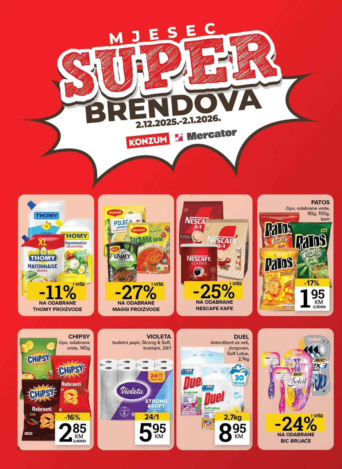 Konzum akcija Mercator katalog