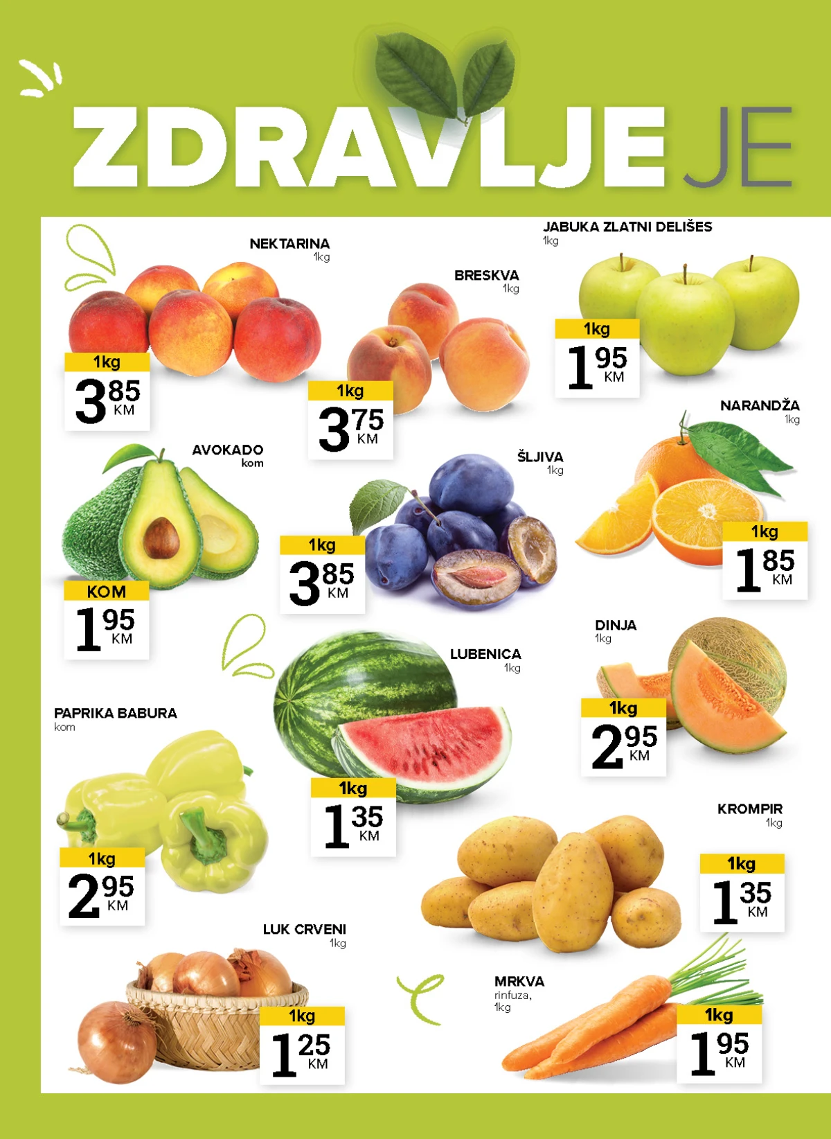 Konzum i Mercator akcija – mliječni proizvodi, sirevi i namazi