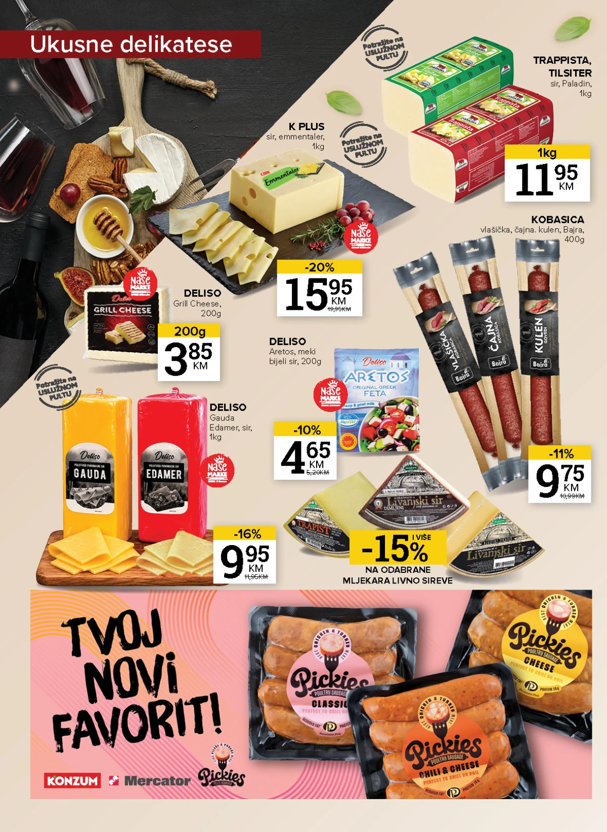 Konzum i Mercator akcija – kućne potrepštine i proizvodi za domaćinstvo