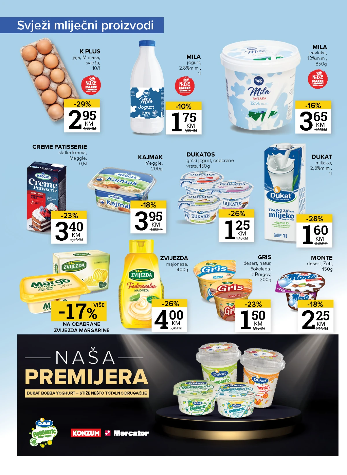 Konzum i Mercator katalog – proizvodi za bebe i porodičnu kupovinu