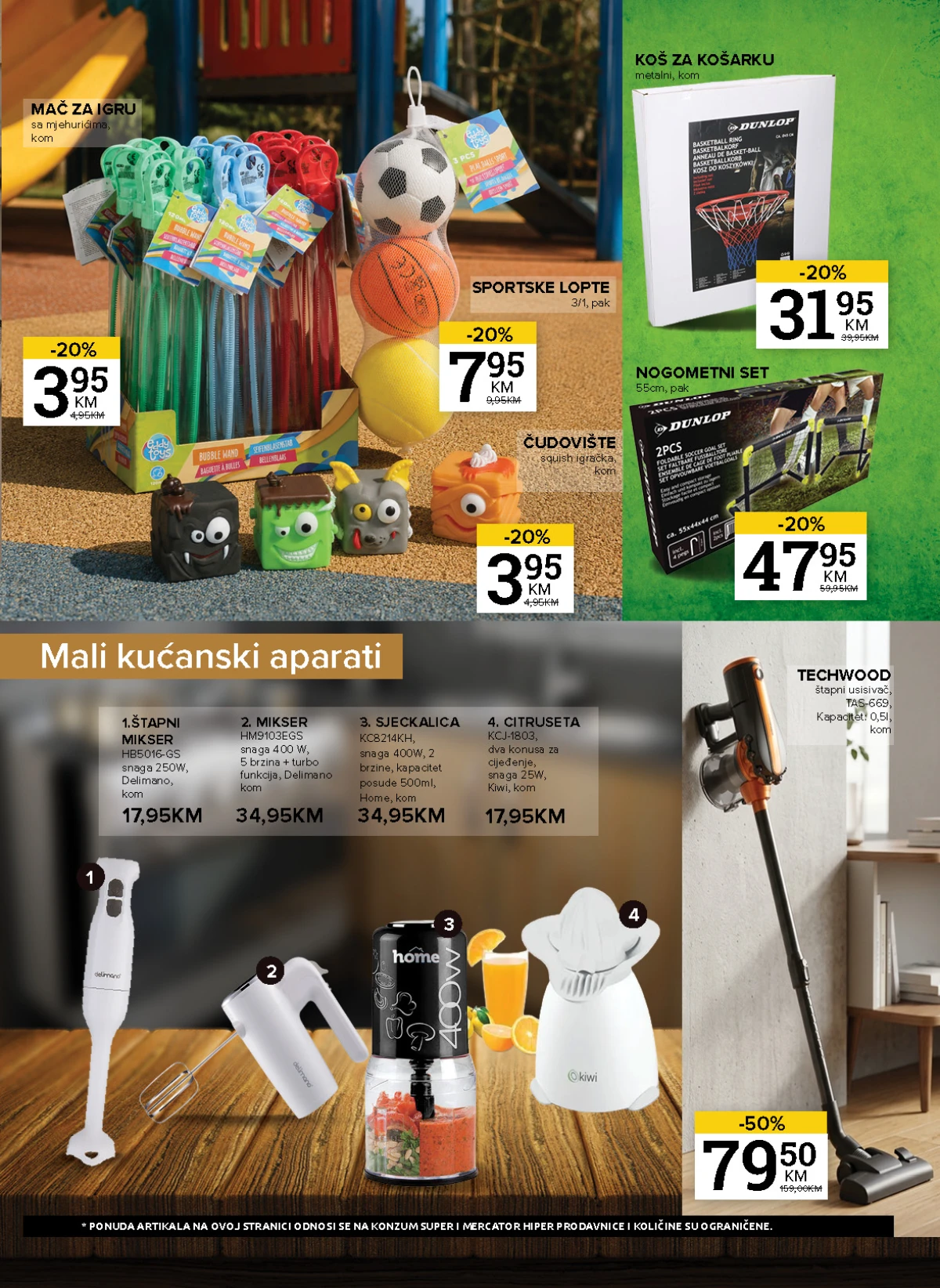 Konzum i Mercator nova premijera – Sarajevski kiseljak limunada i narančada