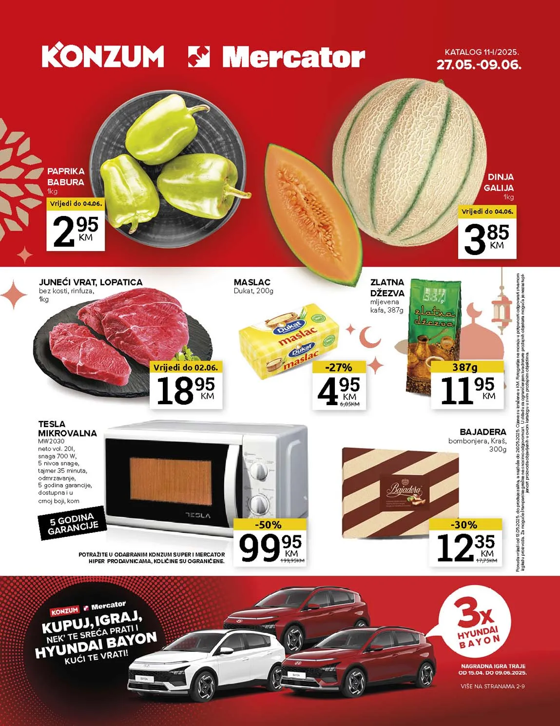 Konzum i Mercator Akcija Katalog sniženja do 09.06.2025
