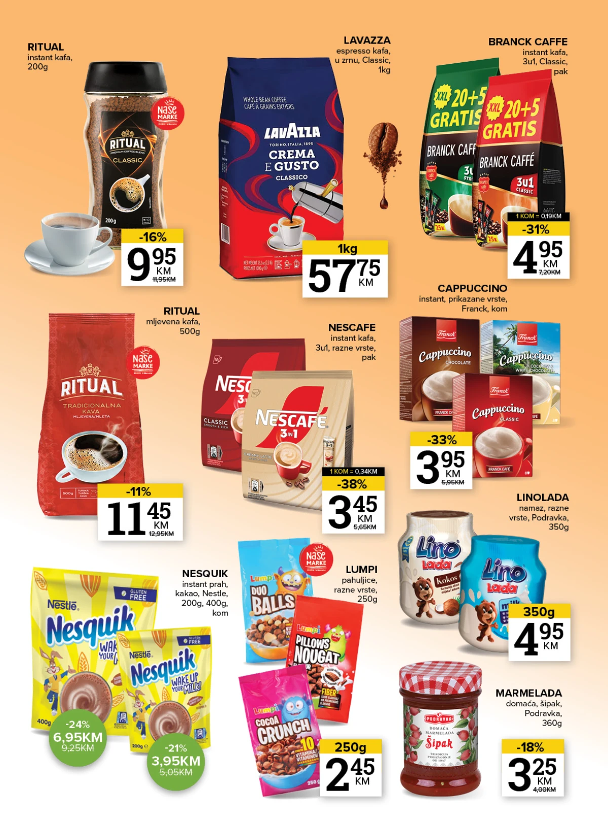 Konzum i Mercator akcija – deterdženti, sredstva za čišćenje i kućna hemija