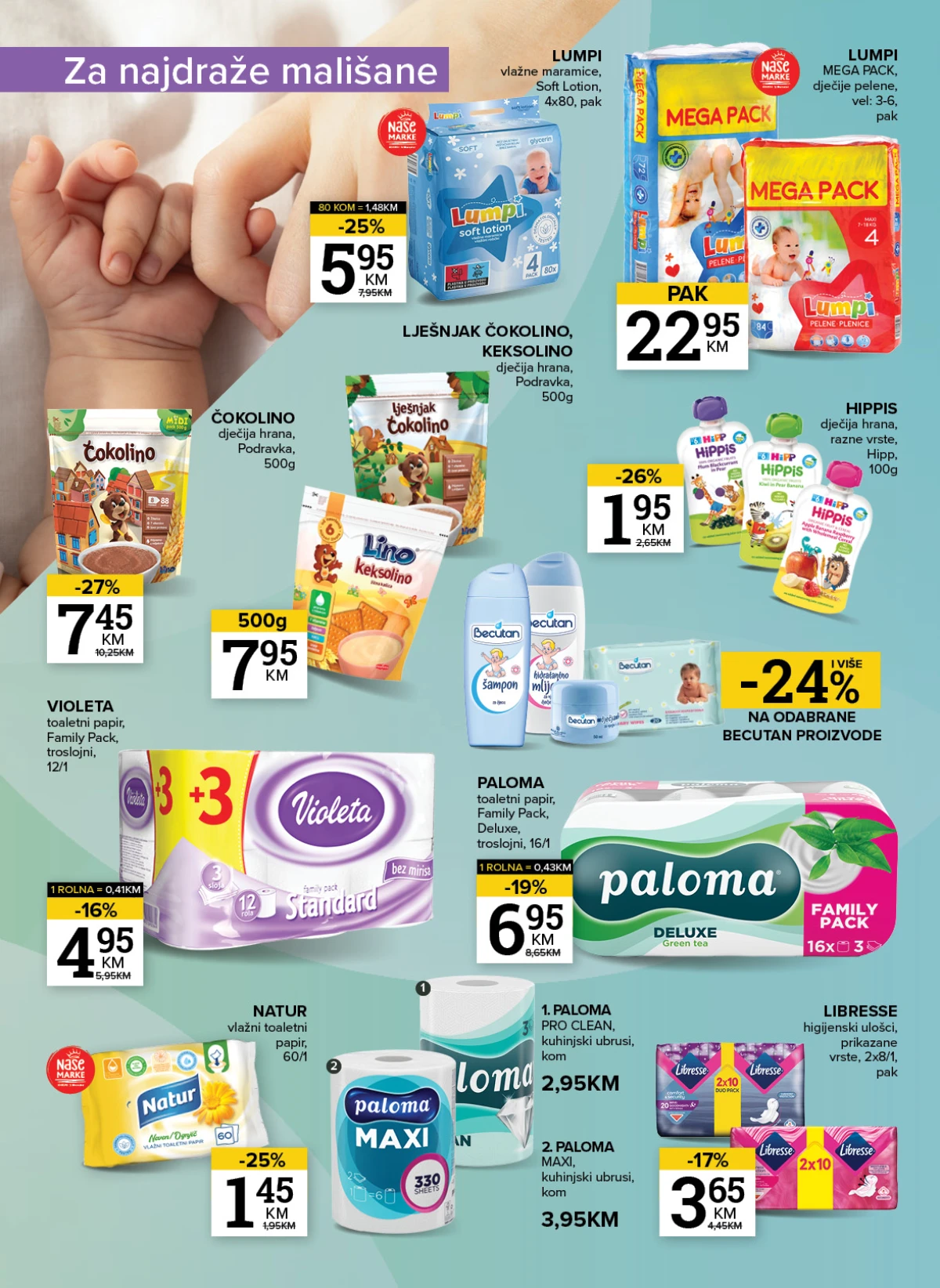 Konzum i Mercator akcija – šamponi, kozmetika i proizvodi za ličnu njegu