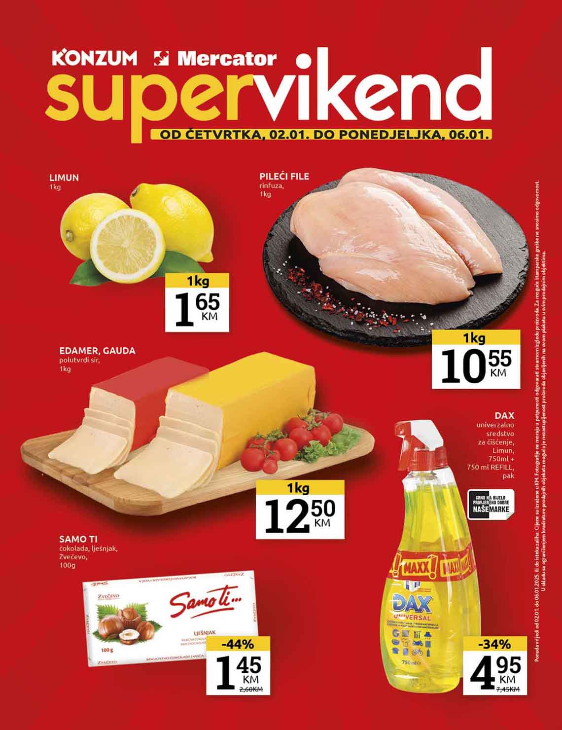 Vikend akcija Konzum i Mercator