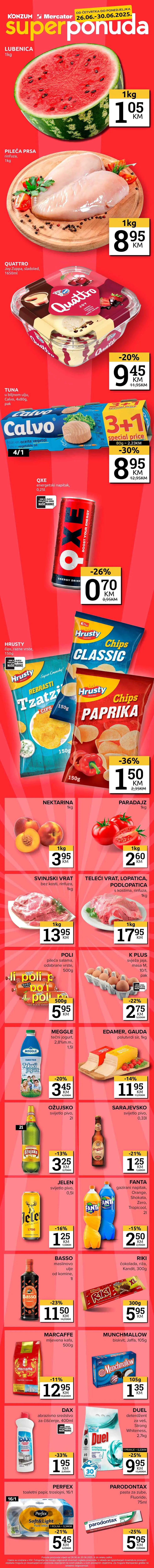 super akcija Konzum i Mercator