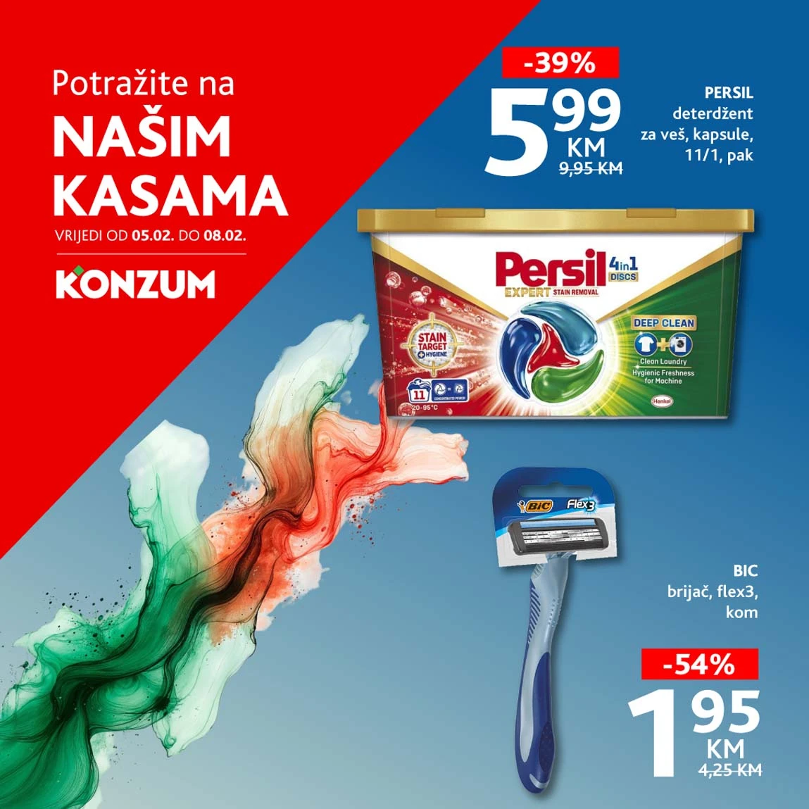 Konzum akcija na kasama – promotivni katalog februar 2026