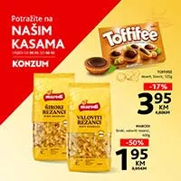 Konzum & Mercator – Top prodaja na kasama sniženja do 08.10.2025
