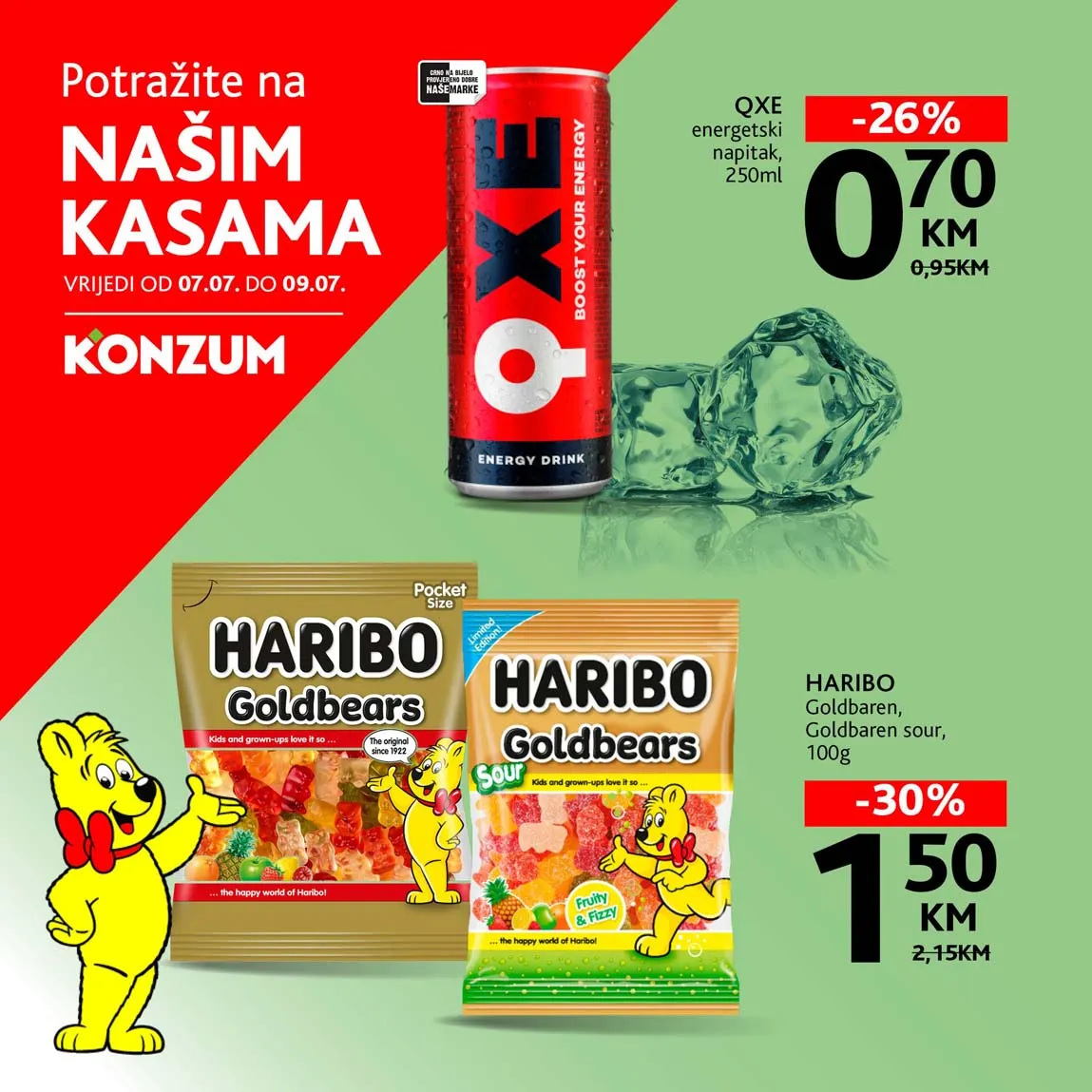 KONZUM Akcija Sniženja na kasama do 09.07.2025