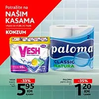 Konzum i Mercator – Top prodaja na kasama – sniženja