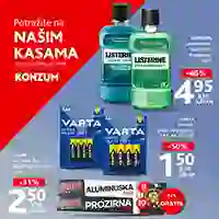 Konzum i Mercator akcija sniženja na kasama do 15.03.2026
