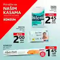 konzum sniženja na kasama