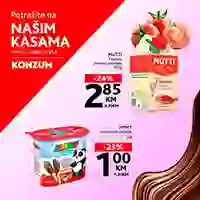 Konzum i Mercator akcija sniženja na kasama do 25.03.2026