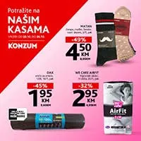 Konzum & Mercator – Top prodaja na kasama sniženja do 26.10.2025