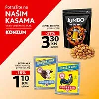Konzum & Mercator – Top prodaja na kasama sniženja do 29.10.2025
