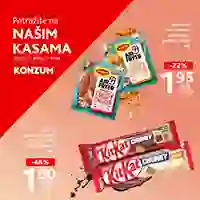 Konzum i Mercator akcija sniženja na kasama do 01.04.2026