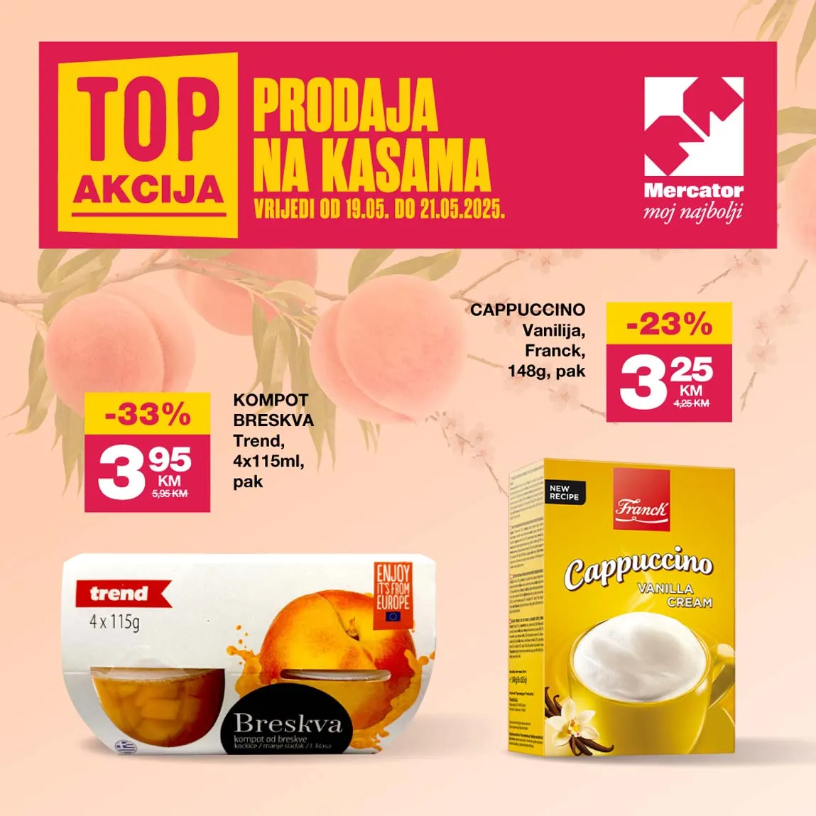 MERCATOR Top Akcija na kasama sniženja do 21.05.2025