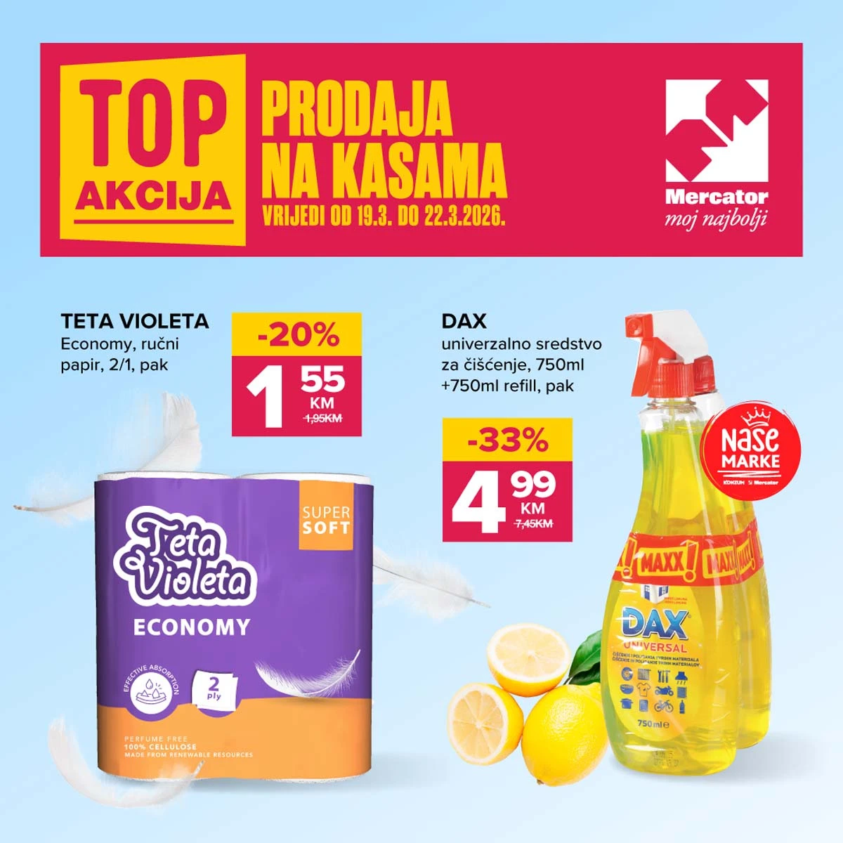 konzum sniženja na kasama