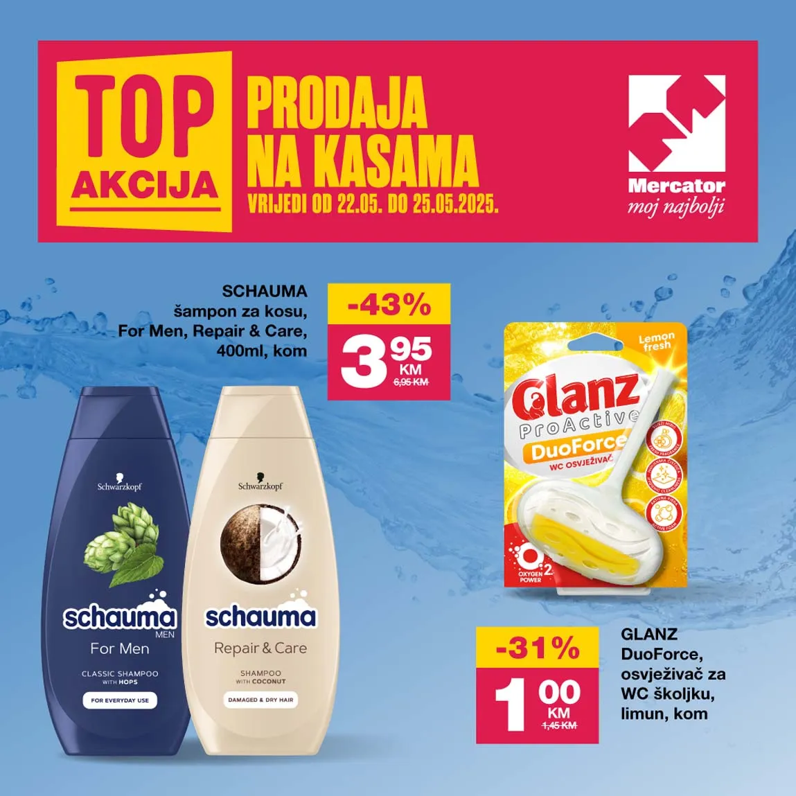MERCATOR Top Akcija na kasama sniženja do 25.05.2025