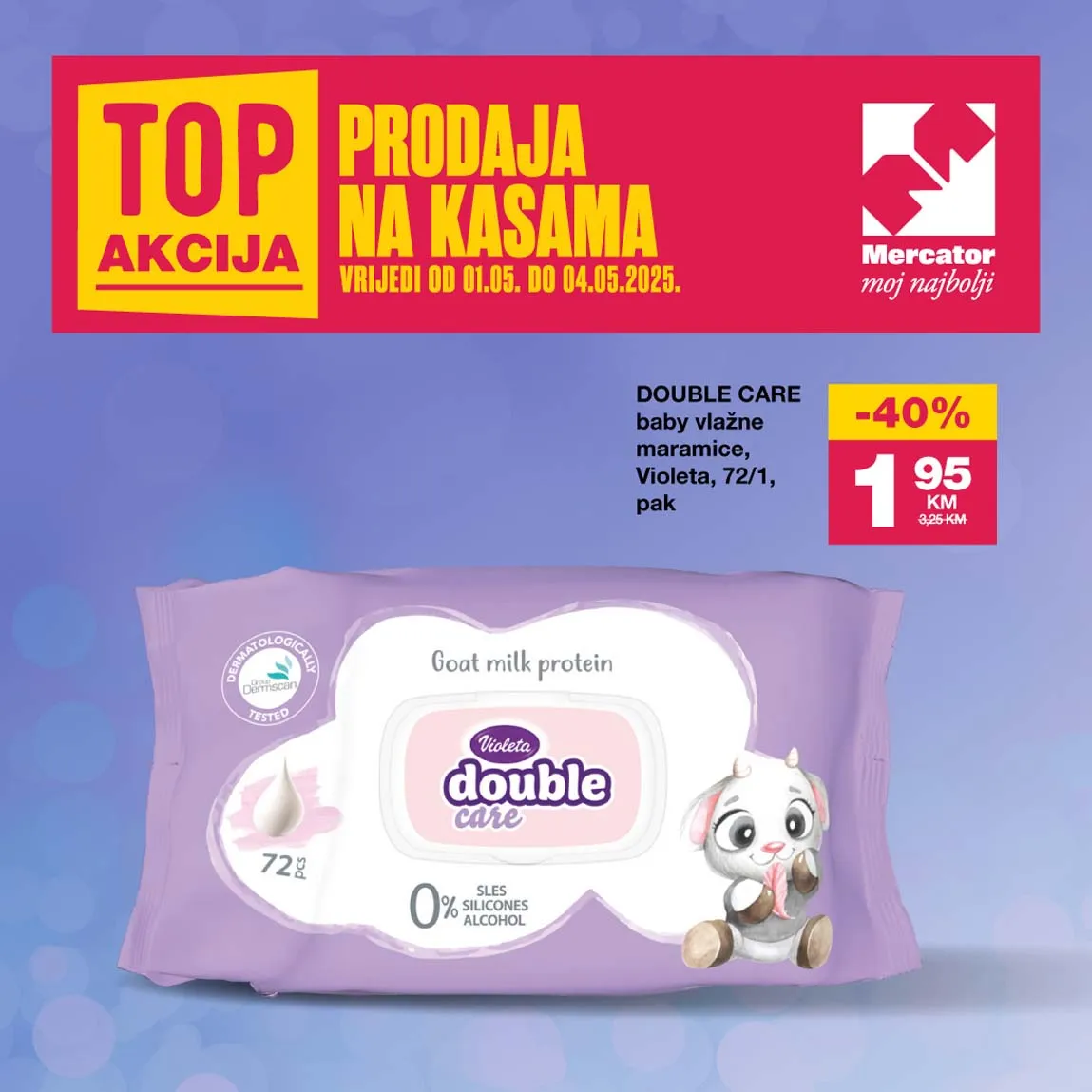 MERCATOR Top Akcija na kasama sniženja do 04.05.2025