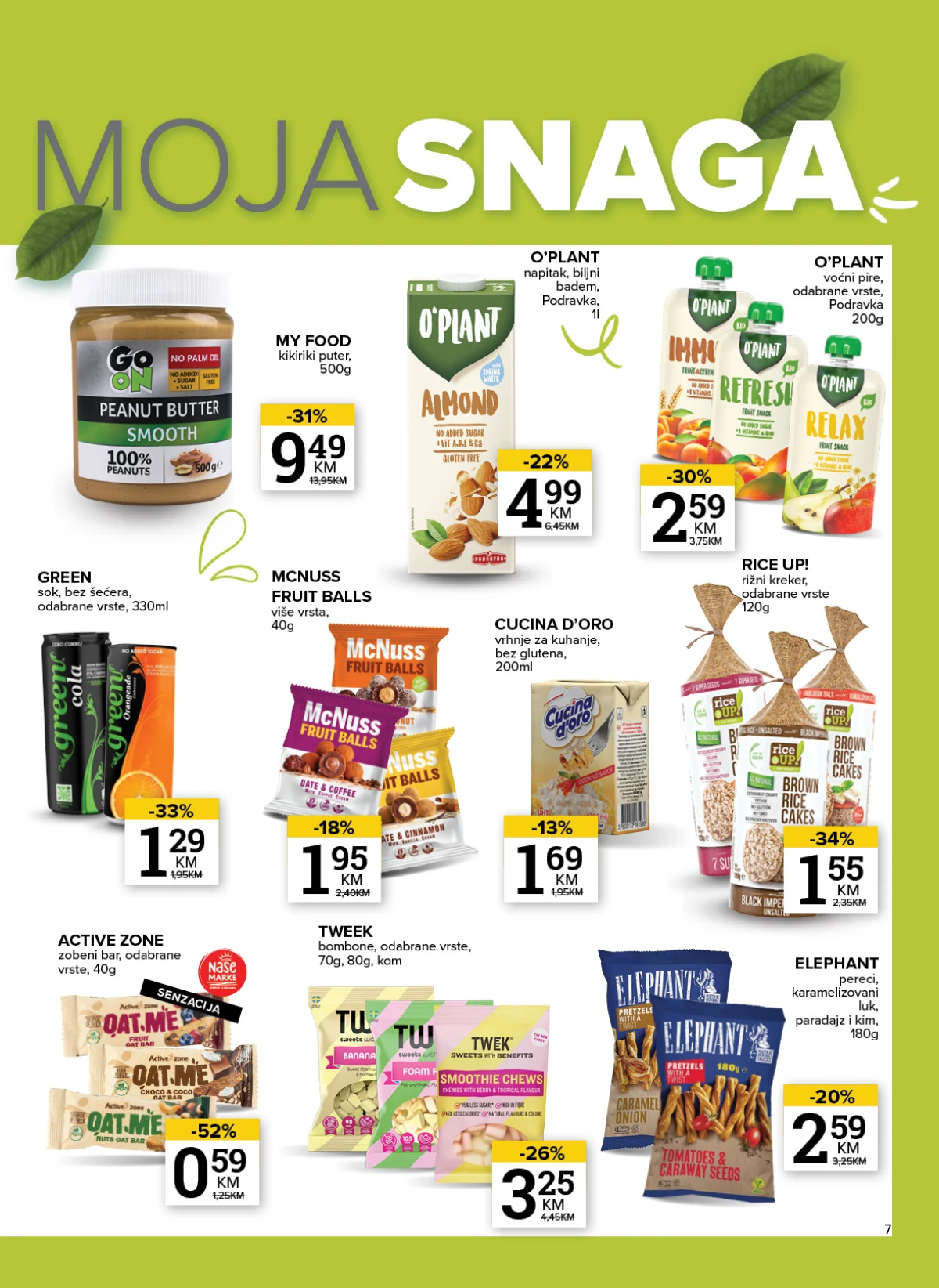 Konzum i Mercator katalog - zdrava hrana i proizvodi za uravnoteženu ishranu