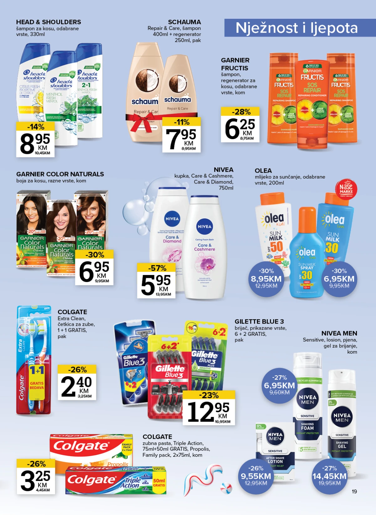 Konzum i Mercator katalog - kozmetika, njega tijela i higijenski proizvodi