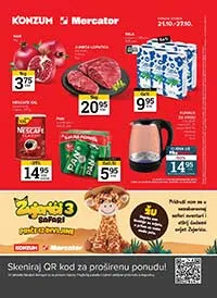Konzum i Mercator akcija – katalog sniženja do 27.10.2025.