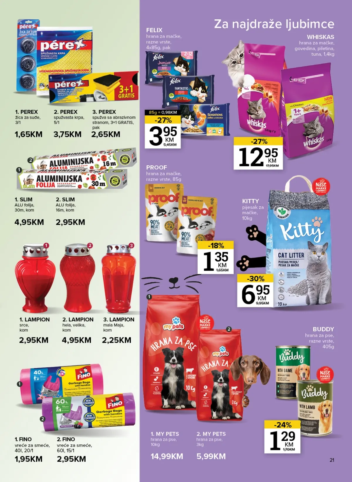 Konzum i Mercator katalog do 10.08.2026. – hrana za pse i mačke te proizvodi za domaćinstvo (strana 23)