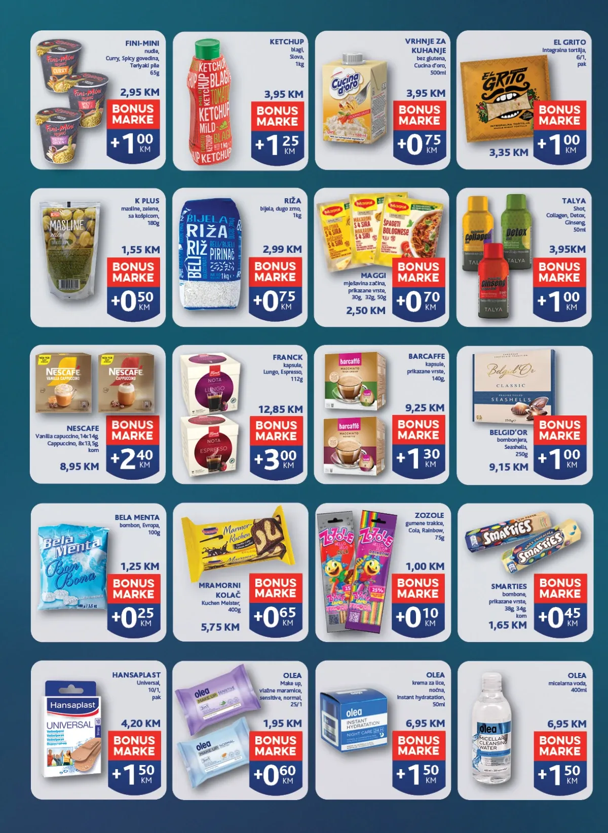 Konzum i Mercator katalog do 10.08.2026. – dodatne bonus marke i pogodnosti uz kupovinu (strana 30)