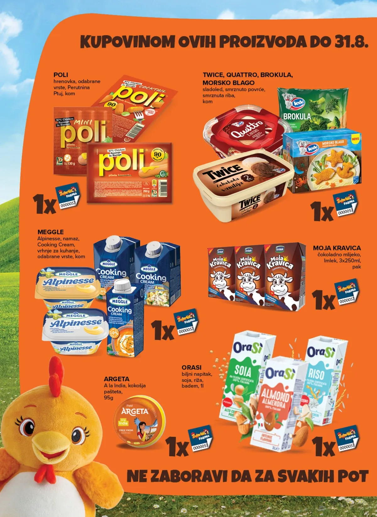 Konzum i Mercator katalog – Poli salama i grčki jogurt u ponudi uz dodatne Zvjerici 4 Farma naljepnice