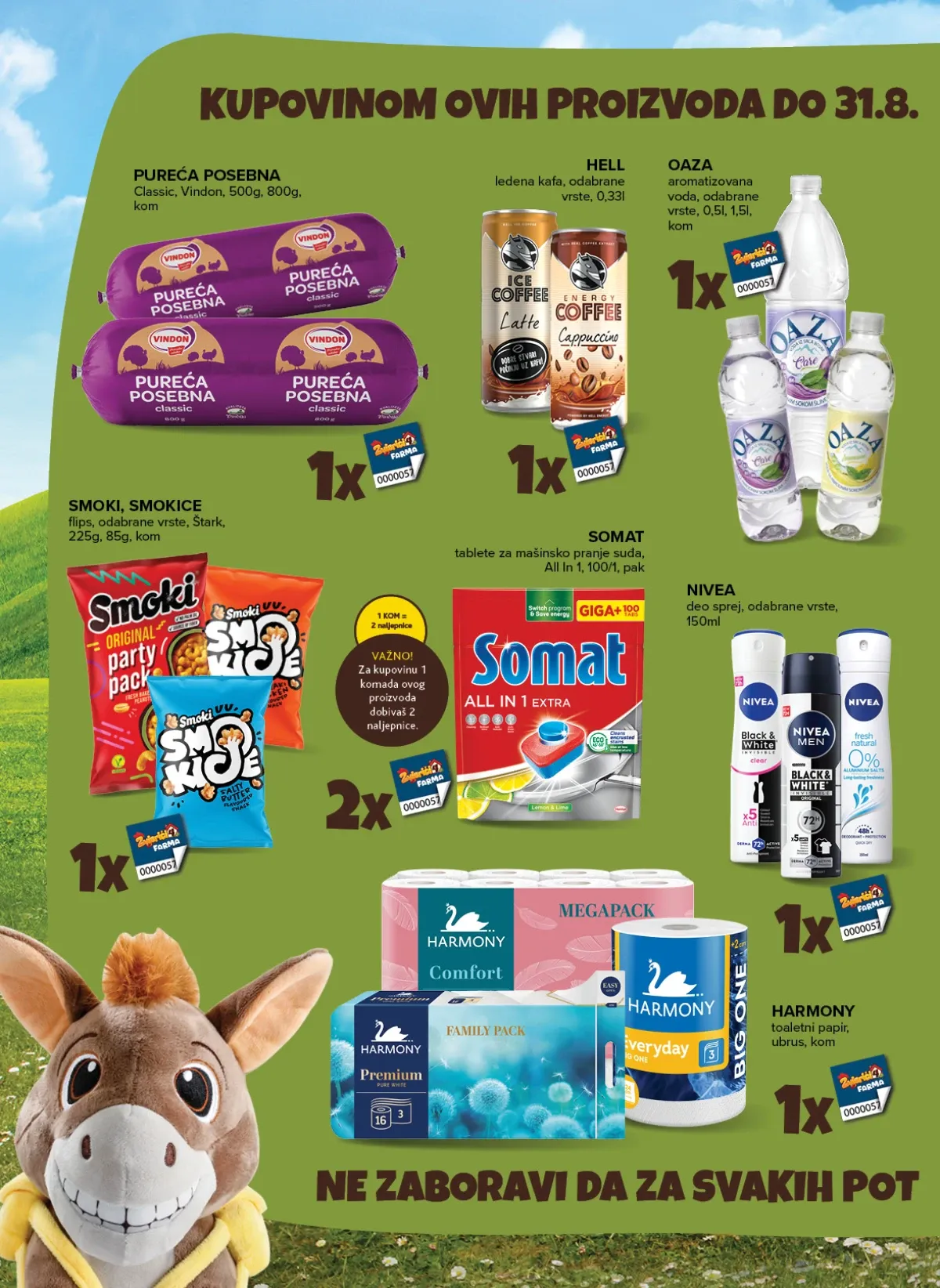 Konzum i Mercator katalog – pureća posebna Perutnine Ptuj i Somat tablete uz dodatne naljepnice