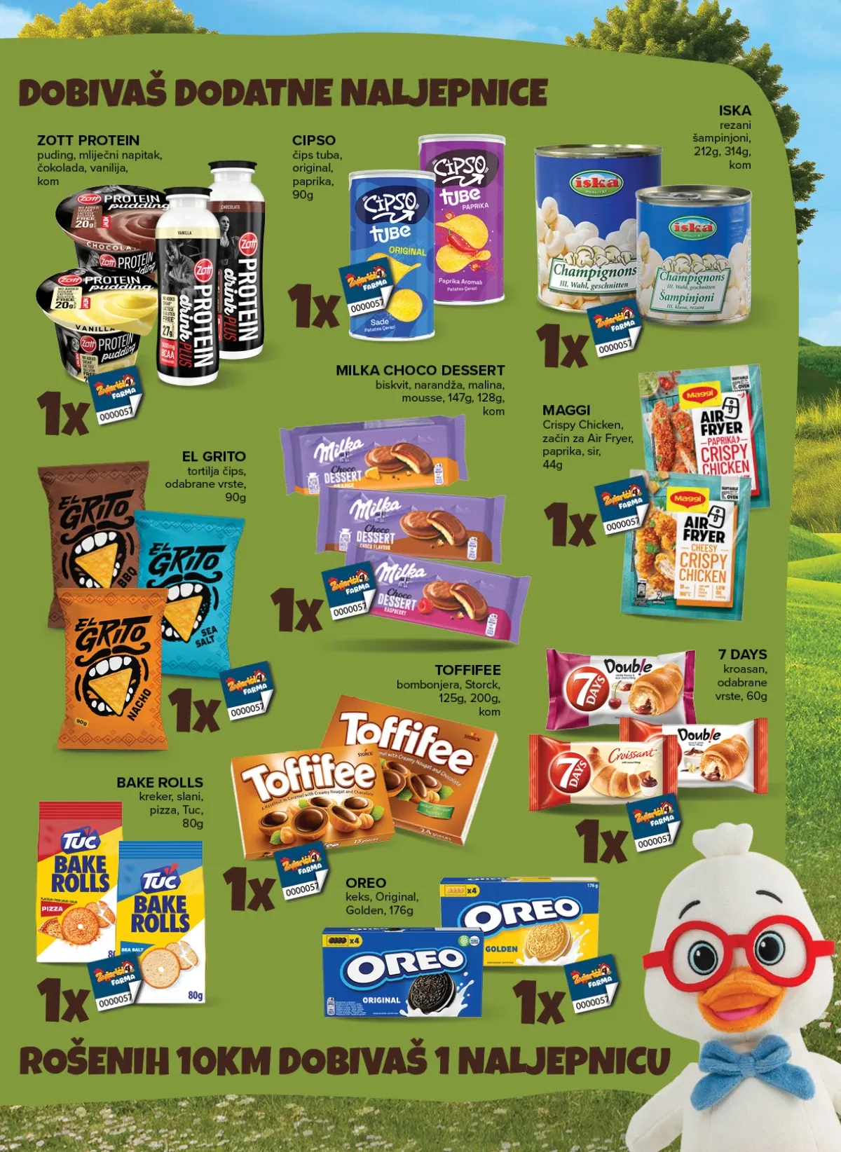 Konzum i Mercator katalog do 14.09.2026. – Milka, Toffifee, Oreo i proteinski proizvodi