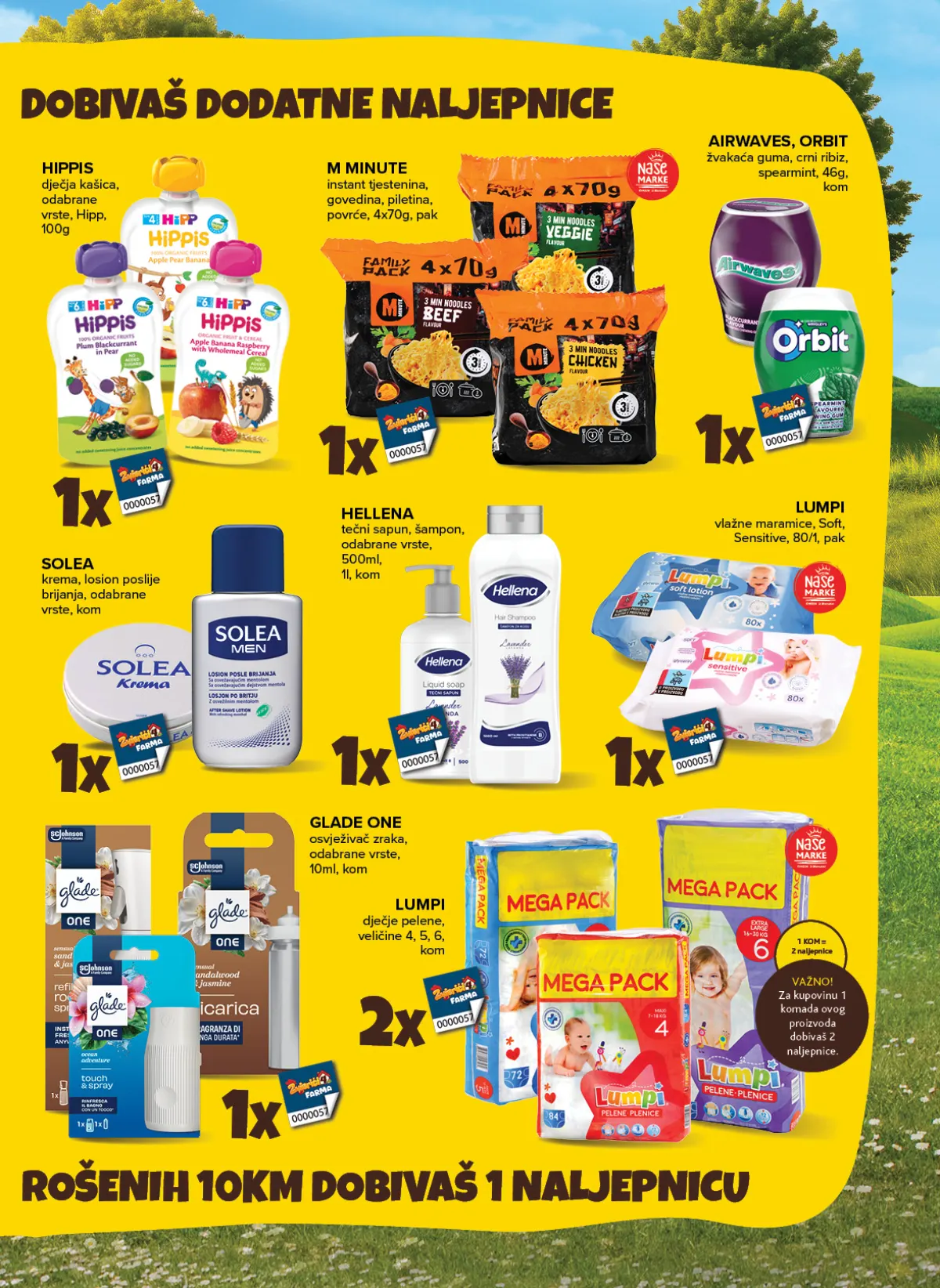 Konzum i Mercator akcija dječijih proizvoda i kućne hemije