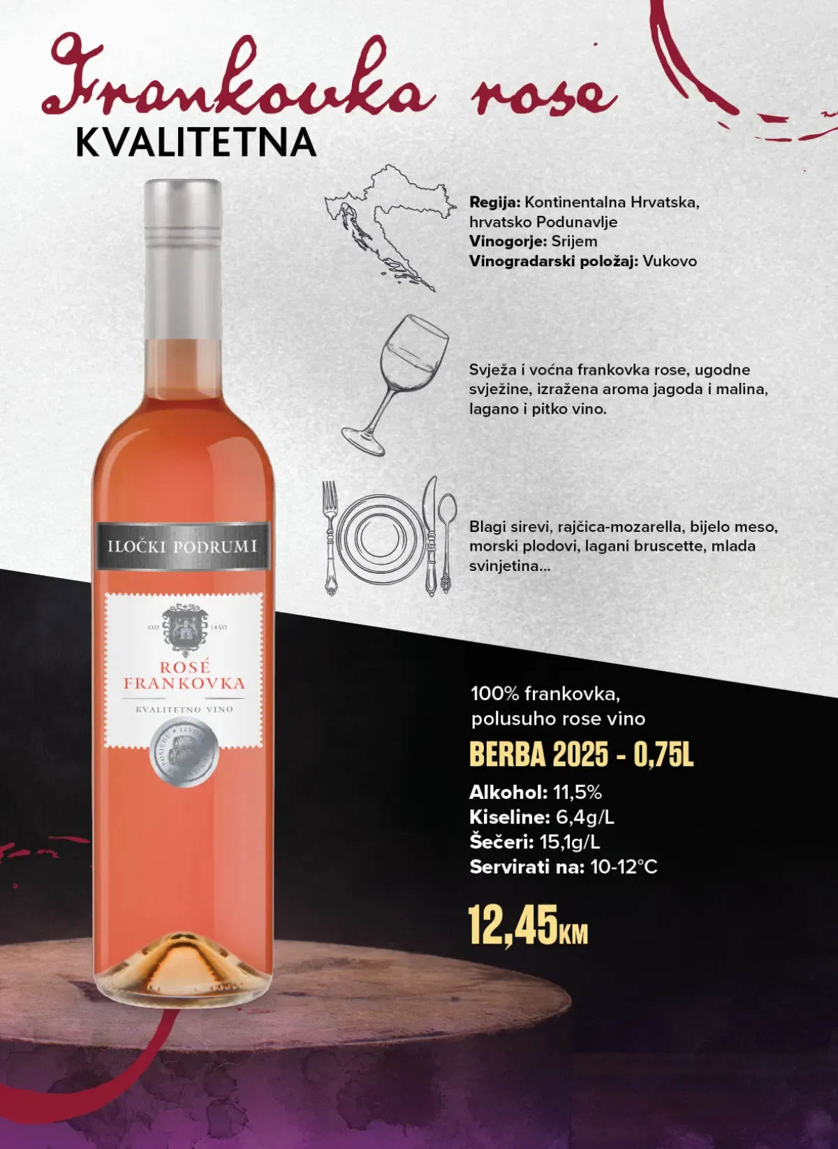 Iločki podrumi Frankovka rosé