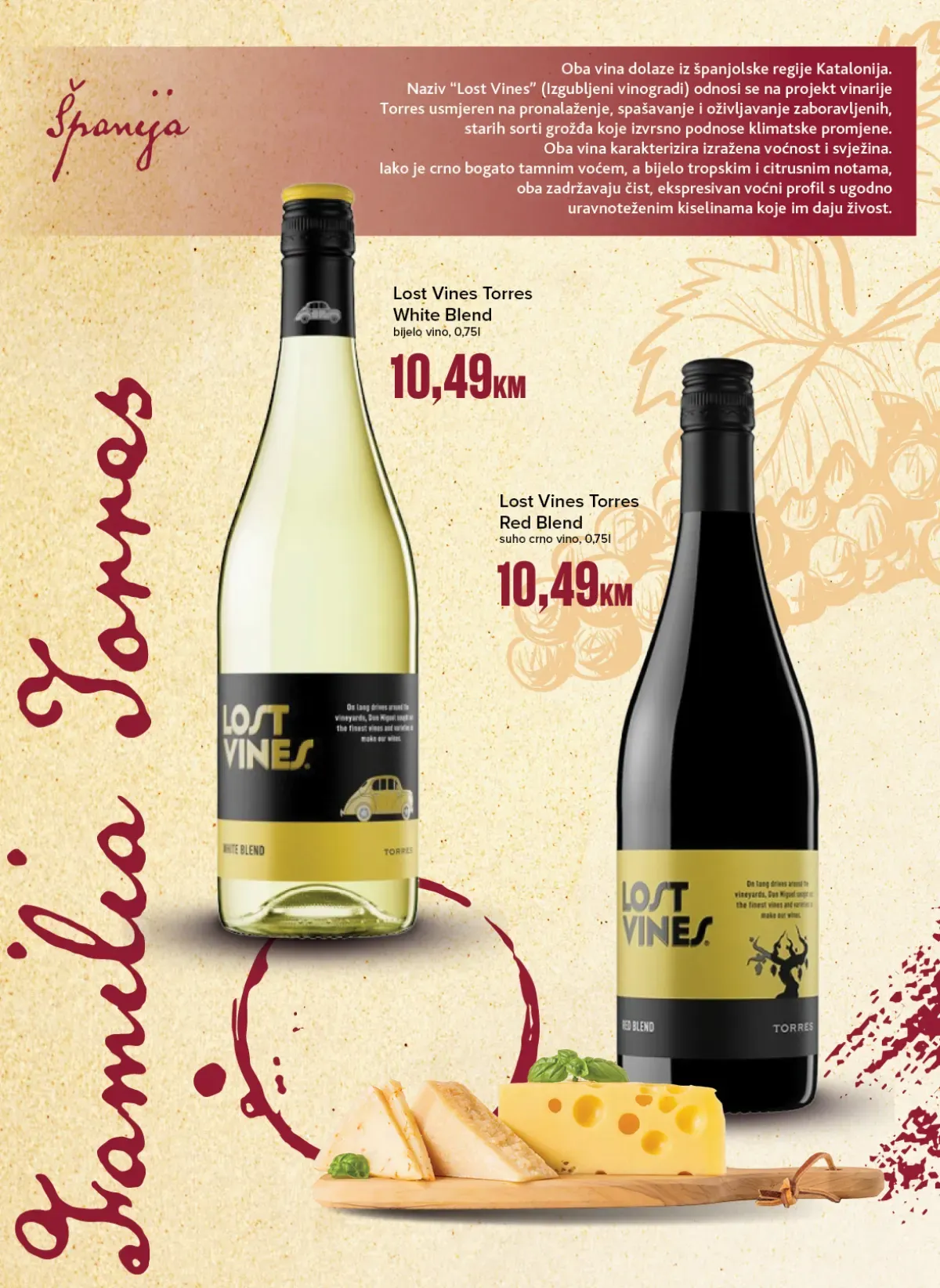 Lost Vines Torres White Blend i Red Blend